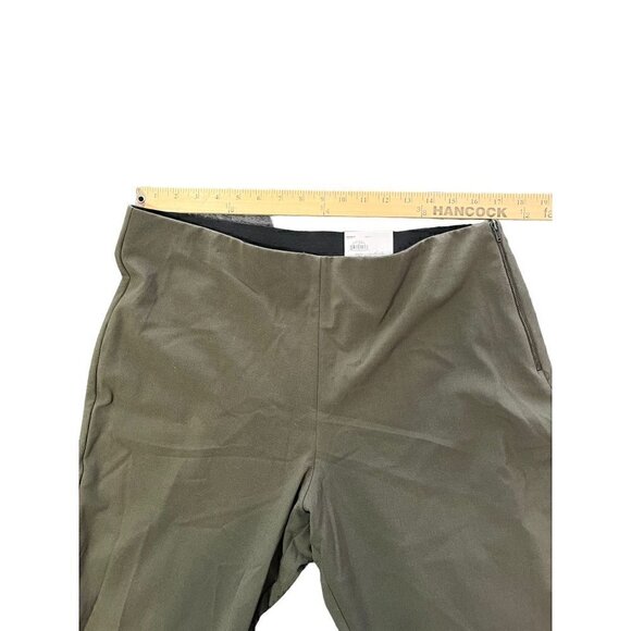 Women's Nine West Side-Zip Skinny High Rise Trouser Olive Green 18 - Picture 5 of 9